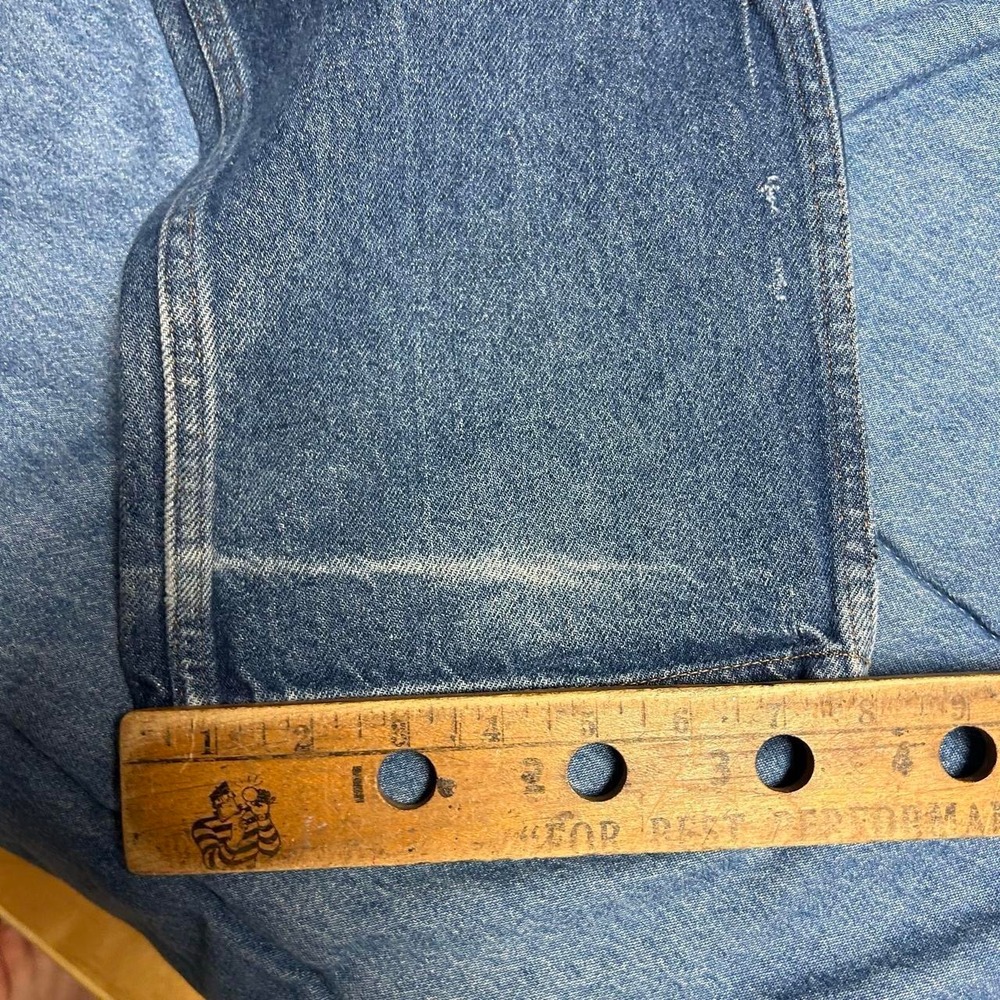 Vintage Field & Forest 90s Dark Wash Faded Honeycomb Jeans 36x36 Mens Blue - Picture 8 of 8